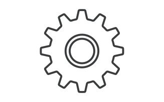 Gear icon Logo Template vector v14