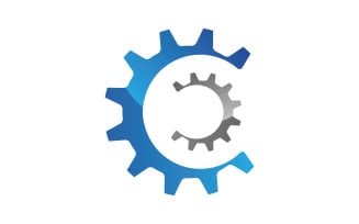 Gear icon Logo Template vector v1