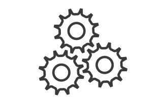 Gear icon Logo Template vector v20