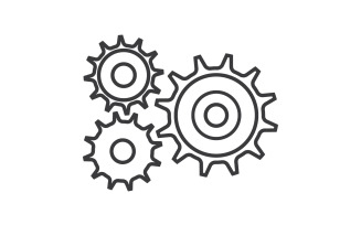 Gear icon Logo Template vector v22