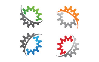 Gear icon Logo Template vector v5