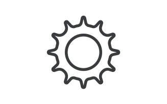 Gear icon Logo Template vector v7