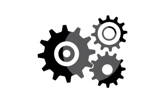 Gear icon Logo Template vector v9