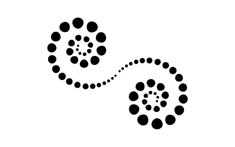 Halftone logo circle dots vector illustration v3 Logo Template
