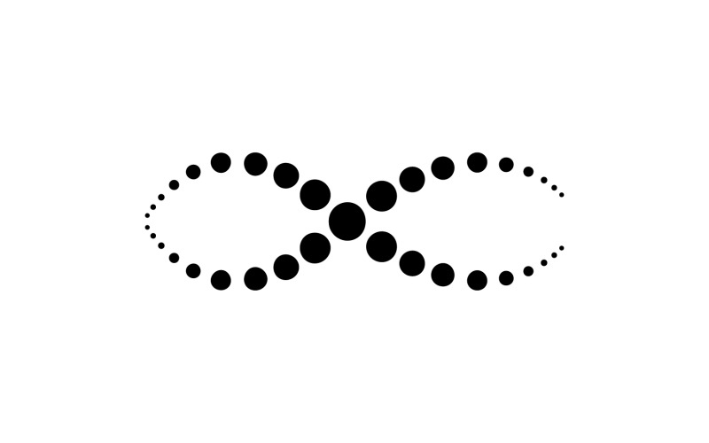 Halftone logo circle dots vector illustration v9 Logo Template