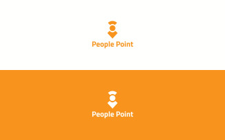 People Point Logo Design Template