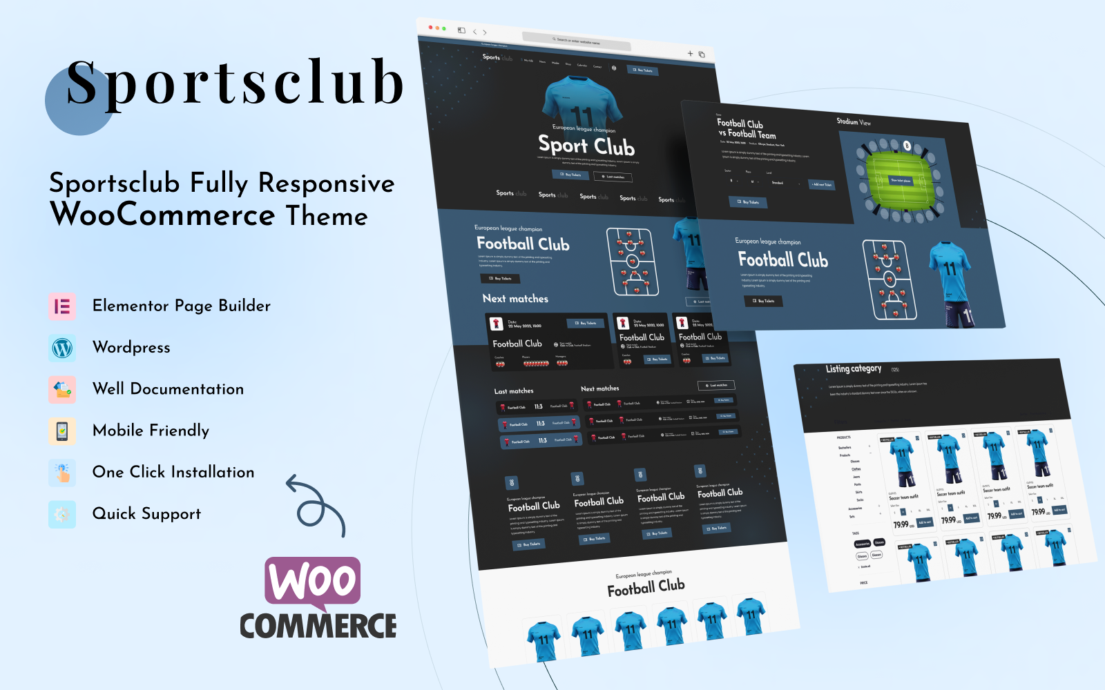 Template #337332 Club Woocommerce Webdesign Template - Logo template Preview