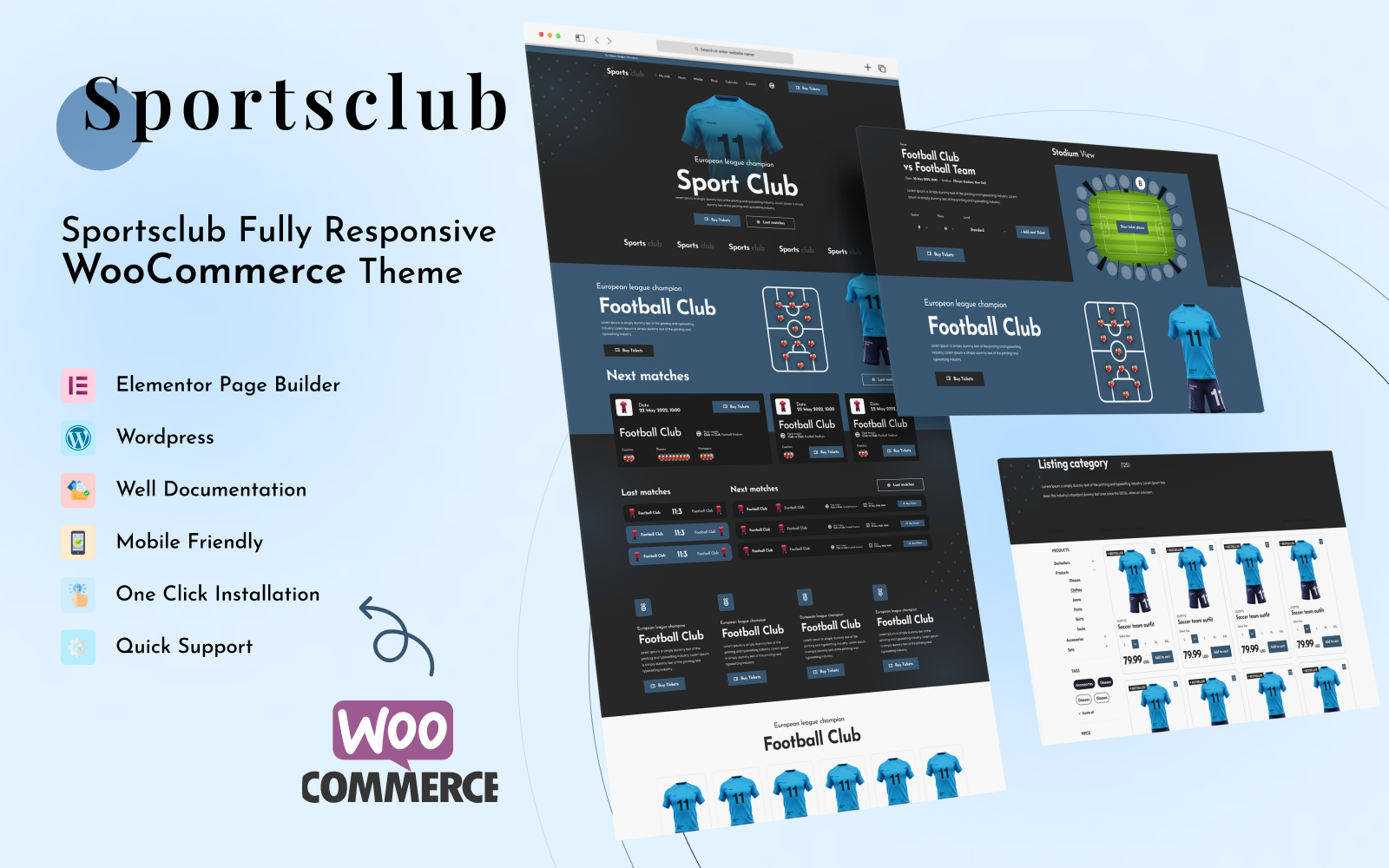 Sports Club - Sport Multipurpose WooCommerce Theme