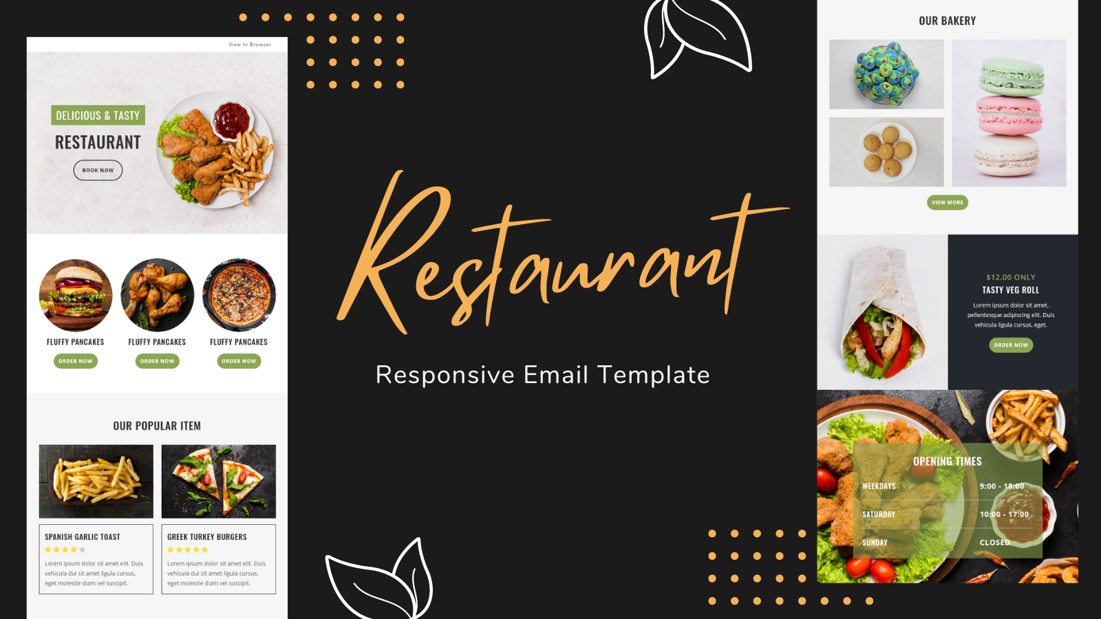 Restaurant – Multipurpose Responsive Email Template