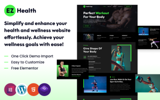 EZ Health — Wellness, Medical & Fitness WordPress Theme