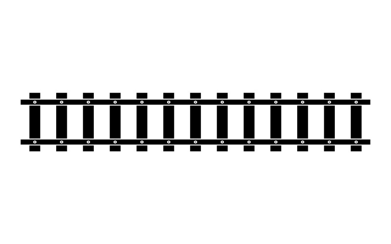 Train tracks vector logo design v15 Logo Template