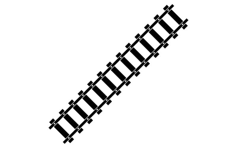 Train tracks vector logo design v4 Logo Template