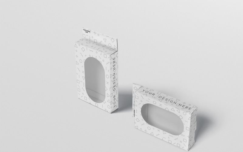 Box Packaging - Window Box Packaging Mockup 4 Product Mockup