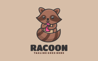 Raccoon Mascot Cartoon Logo 2