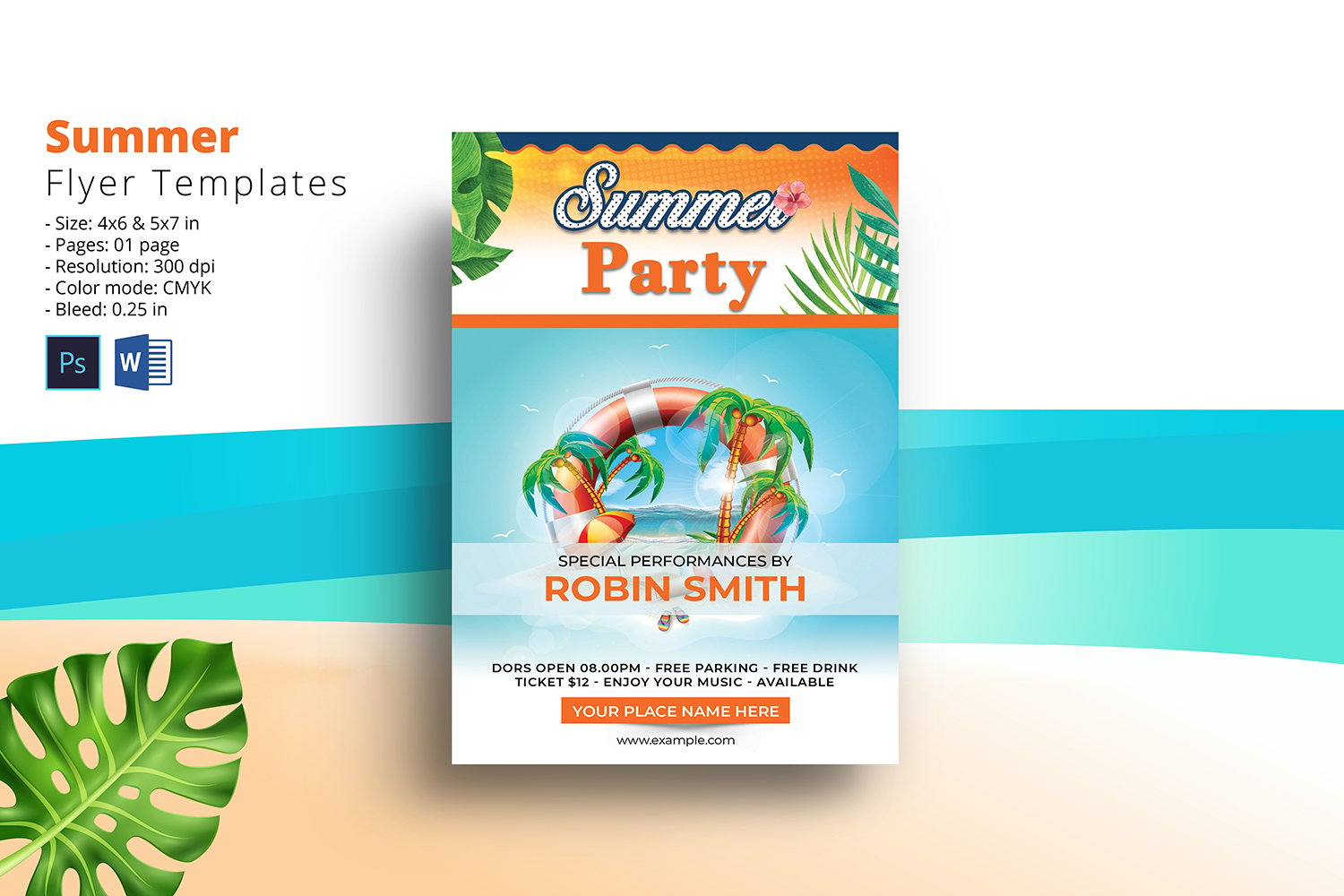 Template #337546 Party Summer Webdesign Template - Logo template Preview