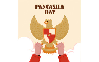 Pancasila Day Illustration