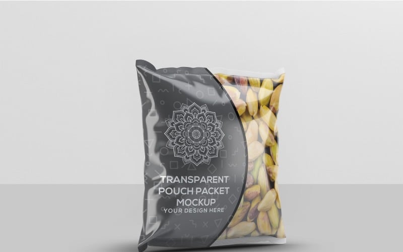 Pouch - Transparent Pouch Packet Mockup 2 Product Mockup
