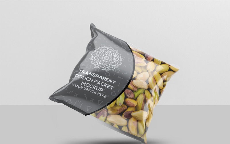 Pouch - Transparent Pouch Packet Mockup 4 Product Mockup