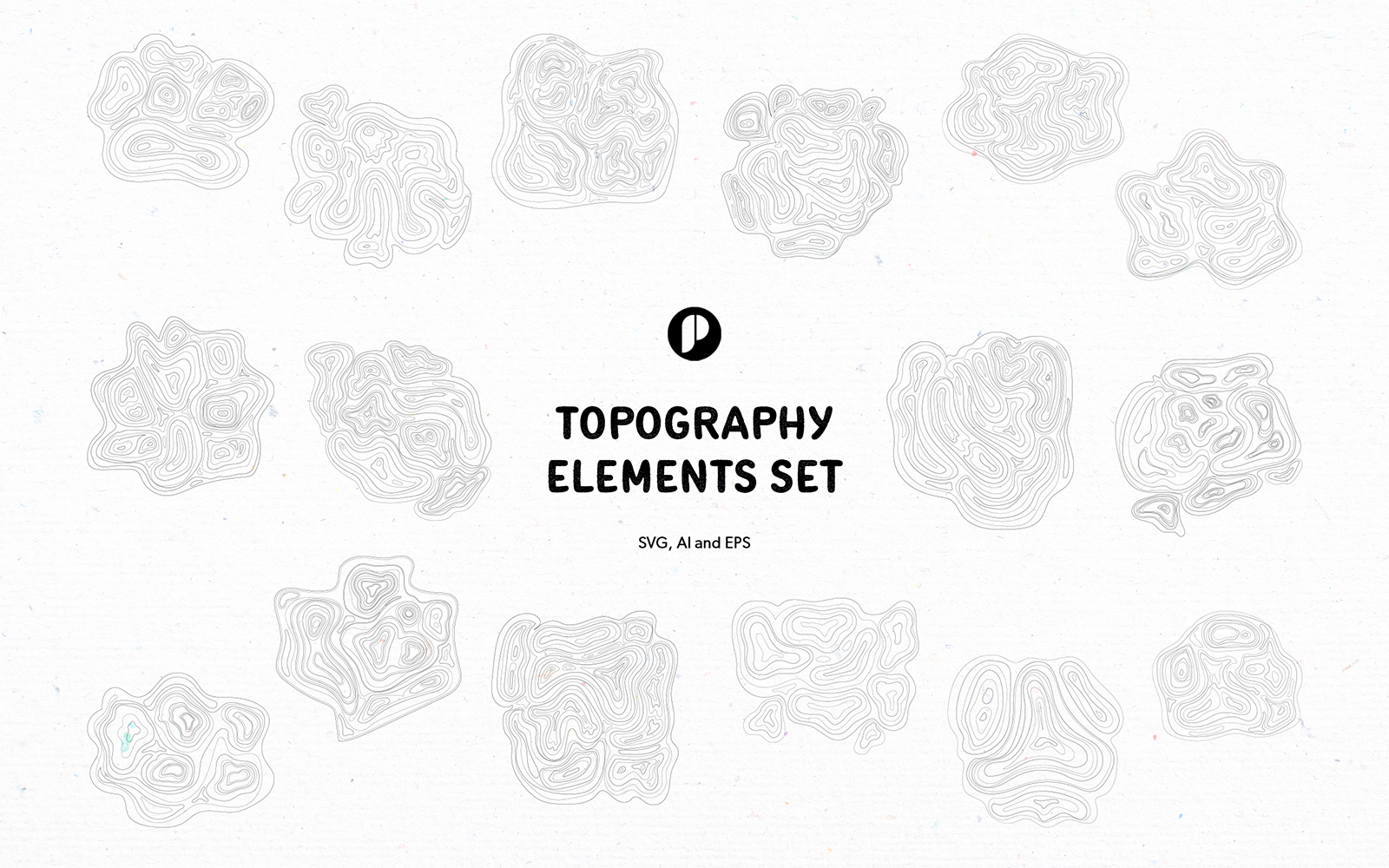 Line Topography Elements Set