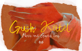 Gush Kettel - Realistic Notes Font