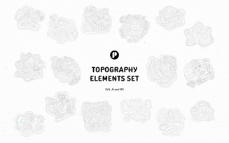 Line Topography Elements Set