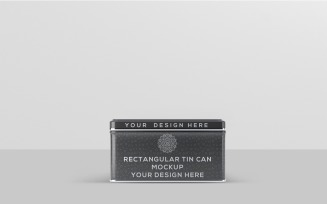 Tin Can - Rectangular Tin Can Mockup 3