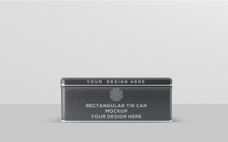 Tin Can - Rectangular Tin Can Mockup