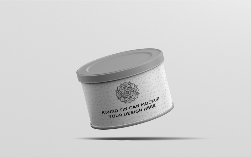 Tin Can - Small Round Tin Can Mockup 6 Product Mockup