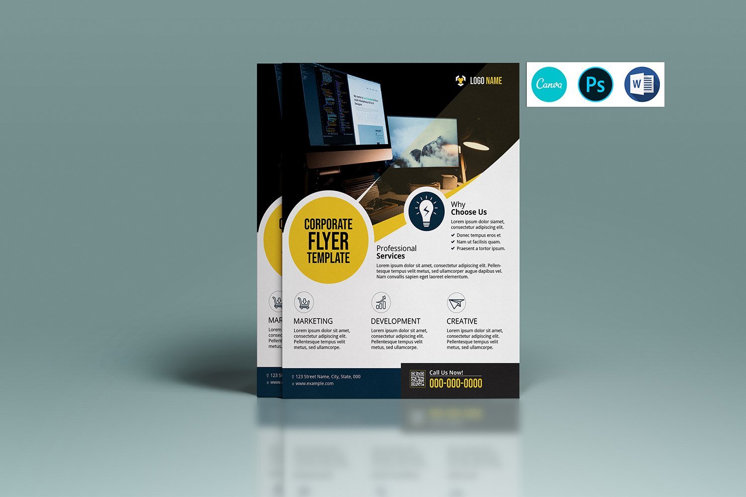 Template #337744 Flyer Business Webdesign Template - Logo template Preview