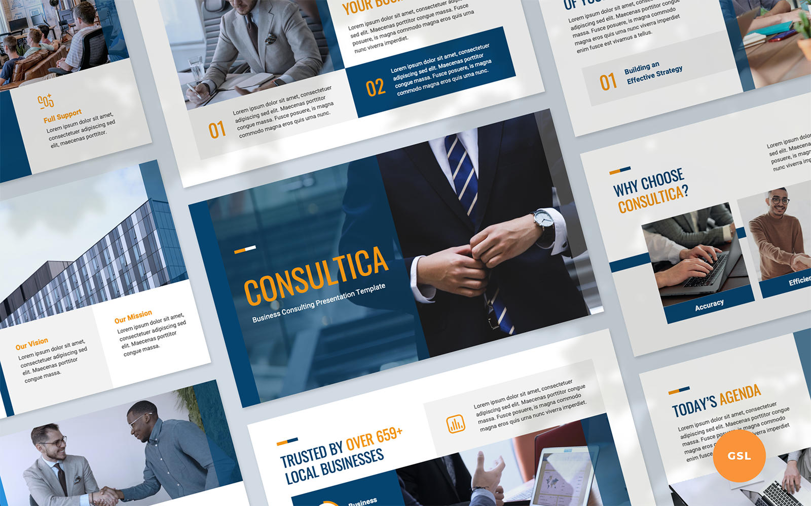 Consultica - Business Consulting Presentation Google Slides Template