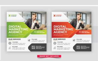 Creative digital marketing post template design