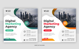 Digital marketing post design layout