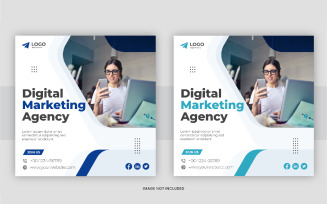Digital marketing post design set