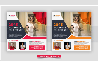 Digital marketing post template design set
