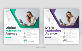 Digital marketing post template set