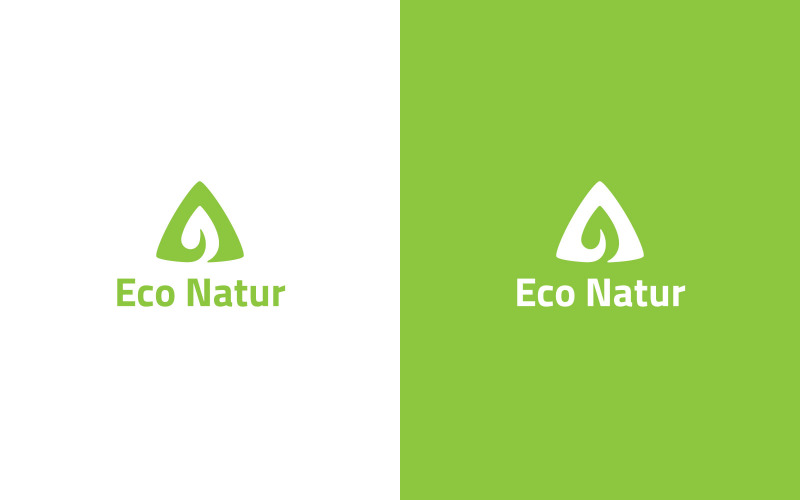 Eco Natur Logo Design Template Logo Template