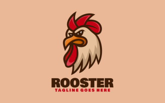 Rooster Simple Mascot Logo 3