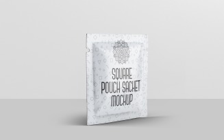 Sachet - Square Pouch Sachet Mockup 2