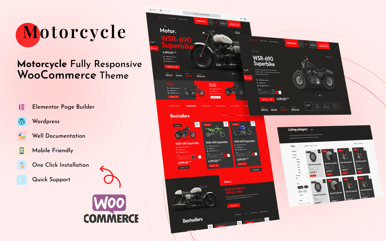 Motorcycle - Bicycle & Motorcycle WordPress Theme