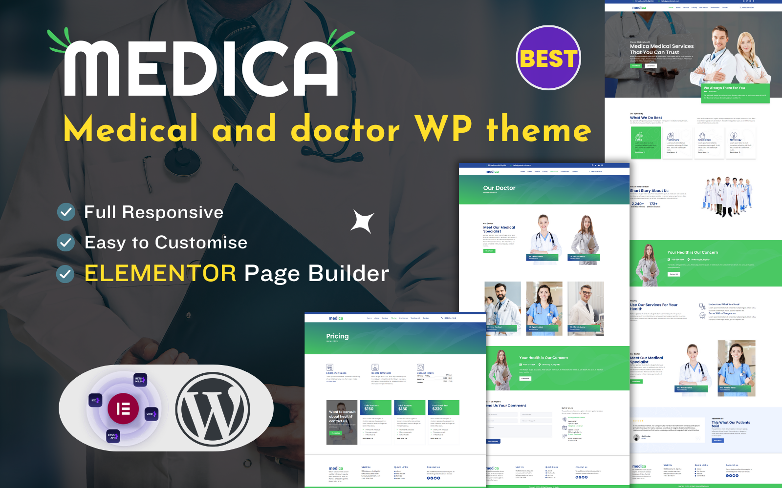 Medica Medical Doctor Wordpress Responsive Theme