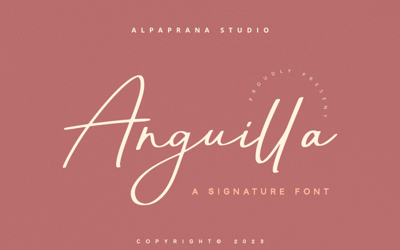 Anguilla - Signature Font