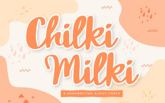 Chilki Milki - Modern Handwritten Script fonts