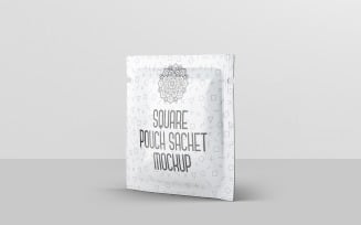 Sachet - Square Pouch Sachet Mockup 3