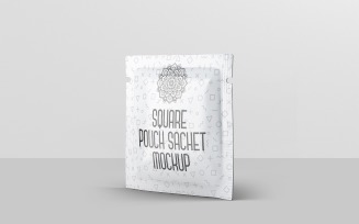 Sachet - Square Pouch Sachet Mockup 3