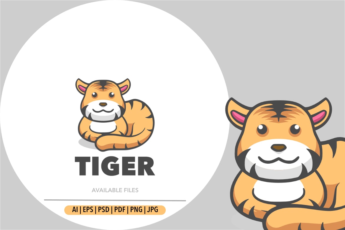 Kit Graphique #337974 Tigre Mascot Divers Modles Web - Logo template Preview