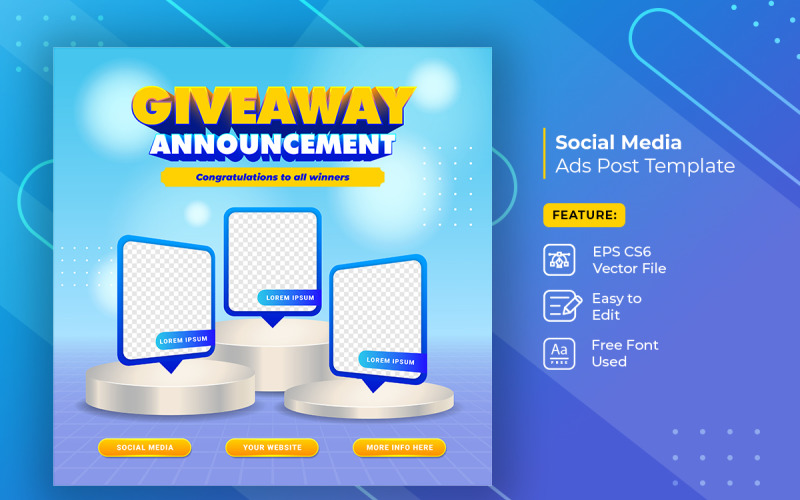 Giveaway Contest Banner Post 7 Social Media