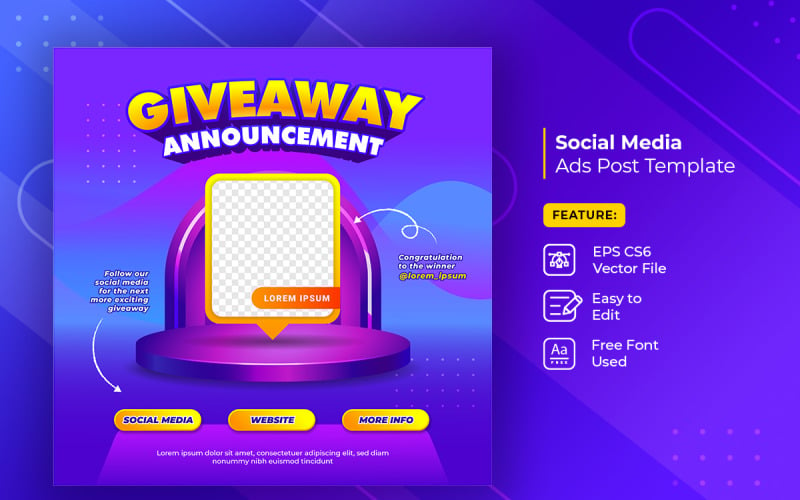 Giveaway Contest Banner Post 8 Social Media