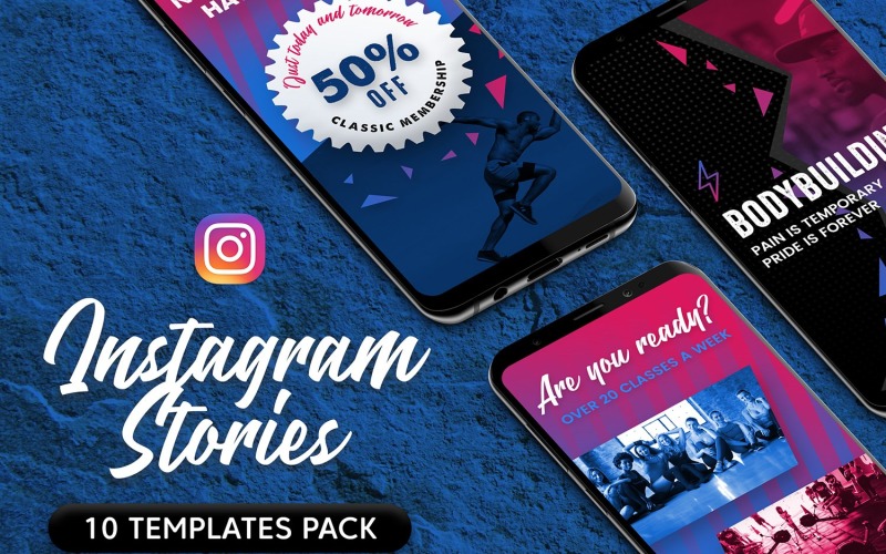 Instagram Stories - Gym and Fitness Social Media
