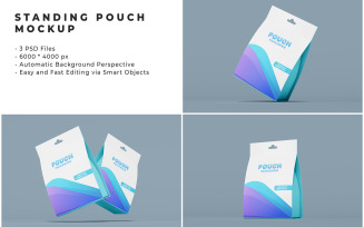 Standing Pouch Mockup Template 1