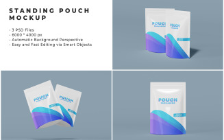 Standing Pouch Mockup Template 2